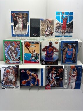 🏀Detroit Pistons 2004 championship starting-five lot of 11 cards